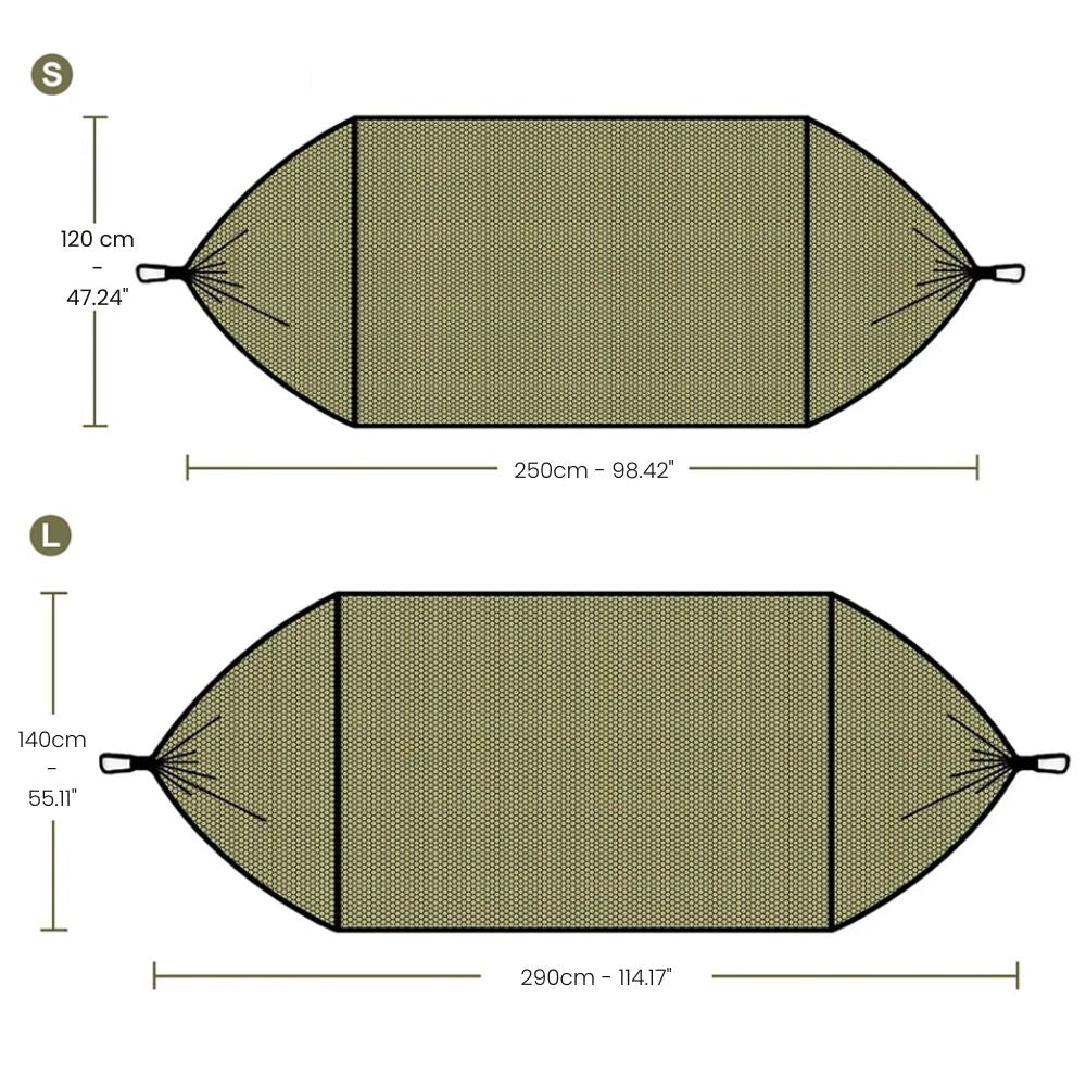 Sac hamac moustiquaire parfait pour le trekking et les expéditions en forêt