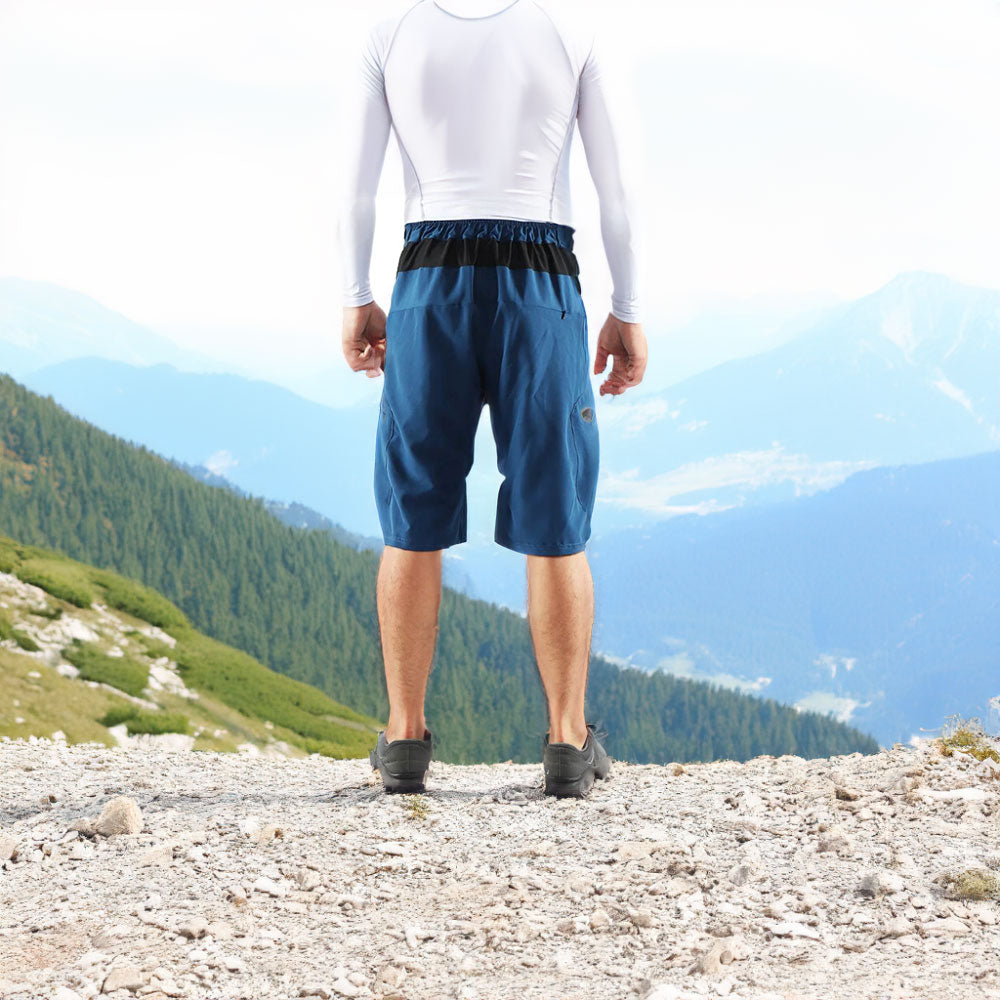 Short de randonnée bleu homme confortable et léger, idéal pour toutes vos aventures en plein air